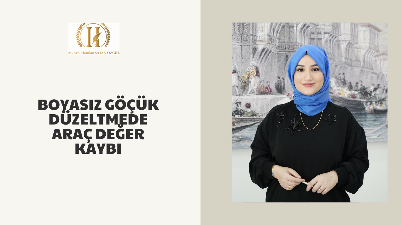 boyasiz gocuk duzeltmede arac deger kaybi