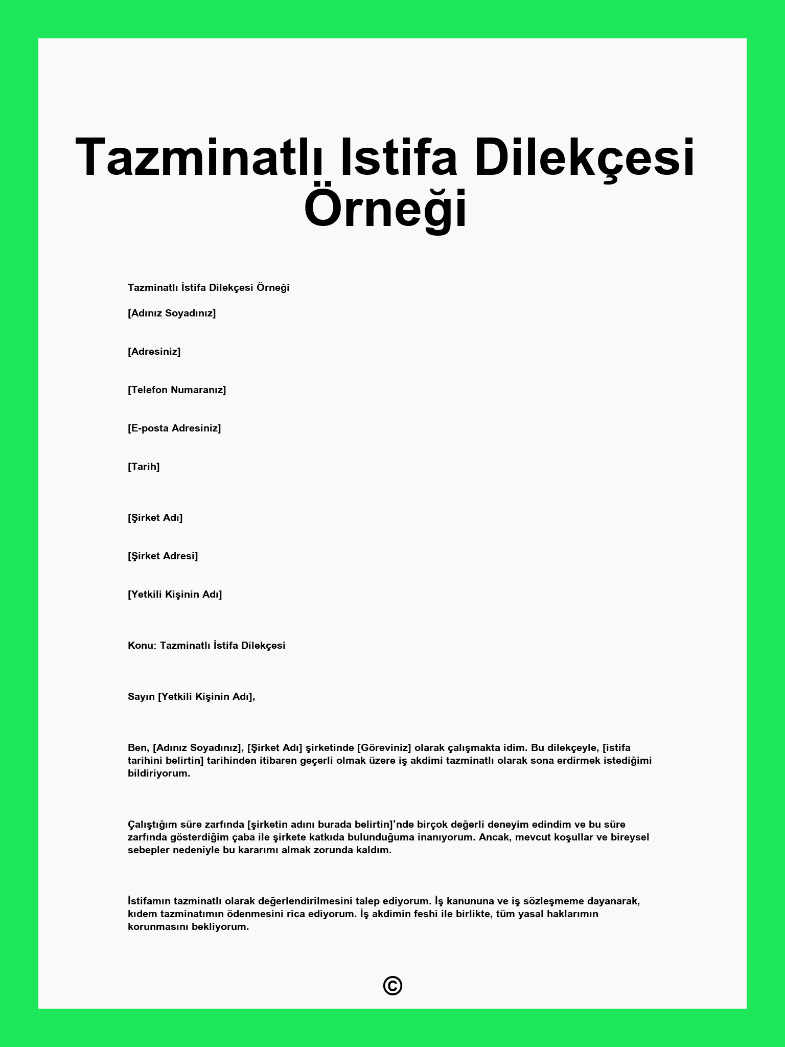 ihbar tazminatı ihbar tazminatı