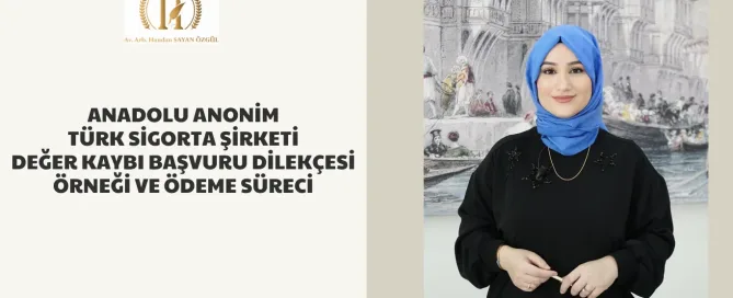 Anadolu Anonim Türk Sigorta Şirketi Değer Kaybı Başvuru Dilekçesi Örneği Ve Ödeme Süreci 4